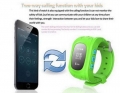 Suivi Anti Lost Children montre téléphone mobile bébé GSM GPRS GPS Locator enfants