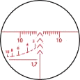 Rifle Scope Pilad 8x56L Pro avec 1000 m Dragunov Télémètre réticule lumineux