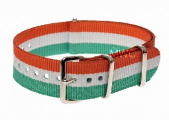 18mm &quot;blanc rouge et vert&quot; de l&#39;OTAN MWC Bracelet