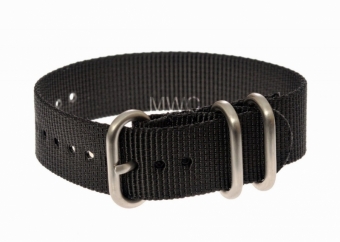 20mm noir Zulu MWC Bracelet