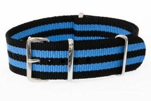 20mm Bleu et Noir OTAN MWC Bracelet