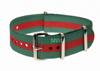 20mm Vert et Rouge OTAN MWC Bracelet