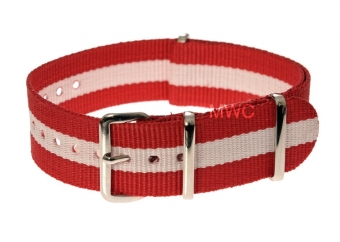 20mm Rouge et Blanc militaire de l&#39;OTAN MWC Bracelet