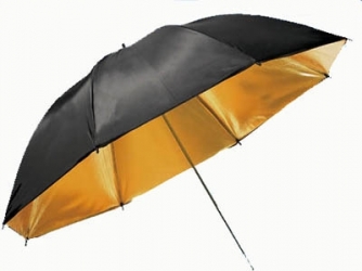 94cm Black &amp; Gold studio Double Couche-Umbrella