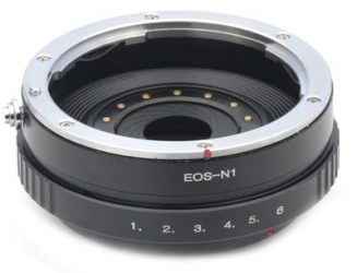 Canon EOS Lens pour Nikon 1 avec bague d&#39;ouverture
