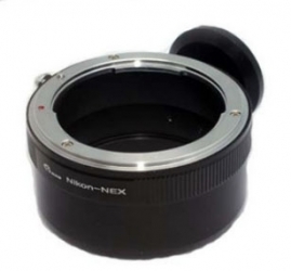 Objectif Nikon à Sony NEX adaptateur avec trépied