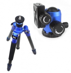 Aluminium Trépied LVG A-114 bleu avec NB535 Rotule