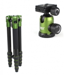 Aluminium Trépied LVG A-215 vert avec NB535 Rotule