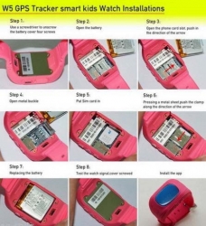 Suivi Anti Lost Children montre téléphone mobile bébé GSM GPRS GPS Locator enfants