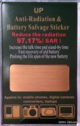 Autocollant de récupération anti radiations et de la batterie