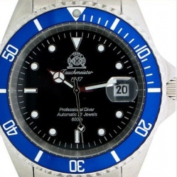 Automatique professionnel SUB Diver-U-Boot. T0176 bleu 600m