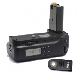Battery Grip avec écran LCD de contrôle du chronomètre pour Canon EOS 50D 40D 30D 20D