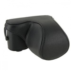 Noir appareil photo en cuir sac pour Canon EOS 550D 500D 450D 1000D