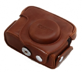 Caméra en cuir brun sac pour Canon Powershot G10 G11 G12