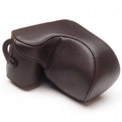 Caméra en cuir brun Housse de protection pour Sony NEX-5 NEX-5N