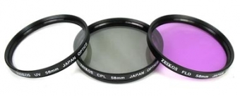 Lens de CPL + UV + FLD Filtres Kit Set