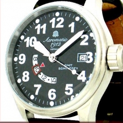 Defender GMT Heure monde CARBONE Aeromatic Suivre A1288