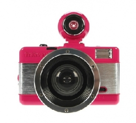 Fisheye 2 rose Lomo 35mm film camera