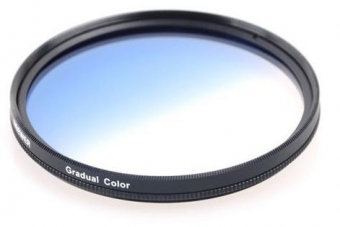 Diplômé Filtre Couleur Bleu Lentille