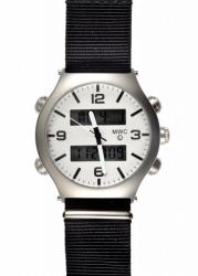 MWC G10 EVO Dual Time Chronograph (cadran blanc) EVO / SS / WD