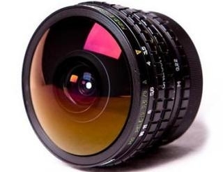 Fisheye Peleng 3.5 / 8 Objectif pour Canon EOS AF-Confirmer