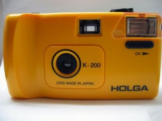 Rare Holga K-200 un appareil 35 mm (jaune, bleu)