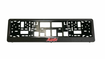 Cadre anti-vandalisme pour la plaque d&#39;immatriculation avec Audi logo (chrome)