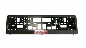 Cadre anti-vandalisme pour la plaque d&#39;immatriculation avec Lexus logo (chrome)