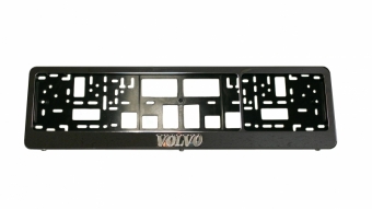 Cadre anti-vandalisme pour la plaque d&#39;immatriculation avec Volvo logo (chrome)