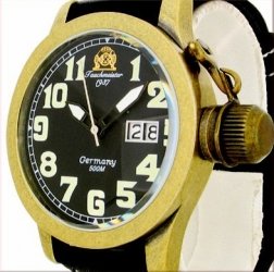 500m 2.WW allemand U-Boot Tauchmeister Montre T0086