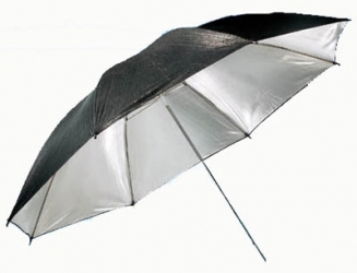 94cm Black &amp; Silver studio Double Couche-Umbrella
