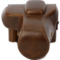 Caméra en cuir brun sac pour Canon EOS 500D 550D 1000D