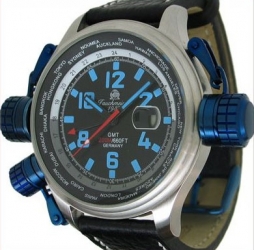 XXL-Pilot &quot;World-Tour&quot; GMT Tauchmeister Montre T0181