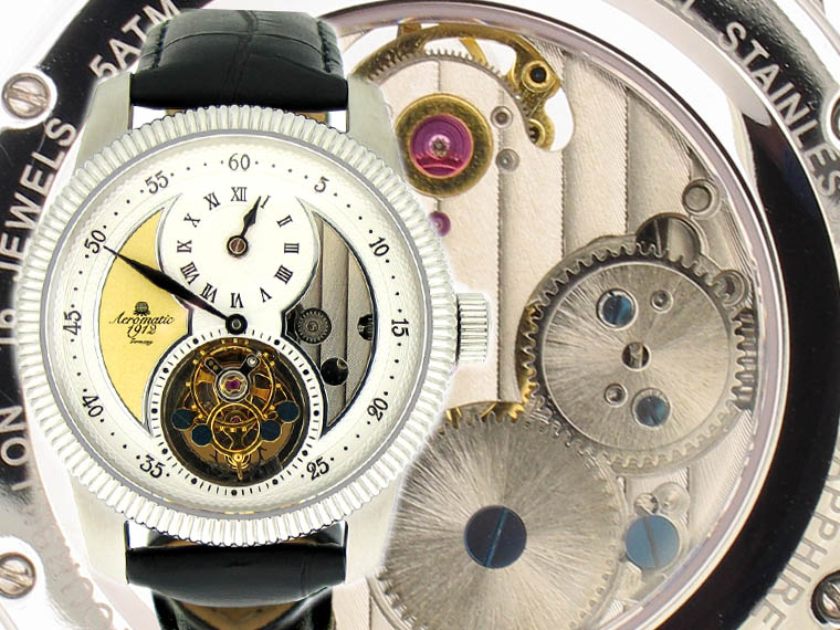 Mécanique Minute Flying réel Tourbillon Regulateur Special Edition! A1199B