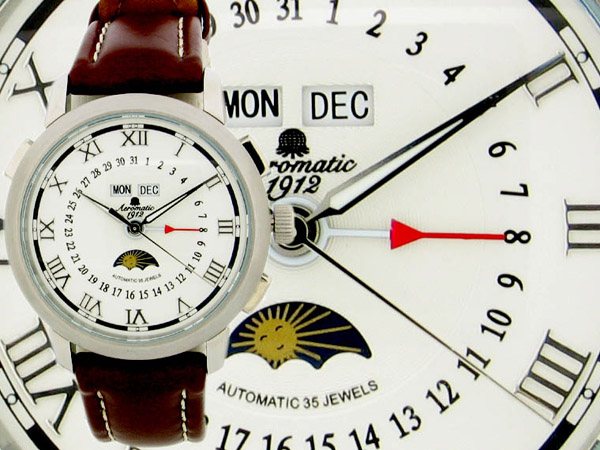 Automatik Classic-calendrier "jour - jour - mois - sec - soleil - lune" A1225