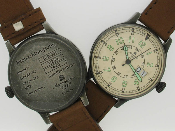 2.WW allemande RETRO-AVIATOR-Offizer-Habicht BigDate A1254