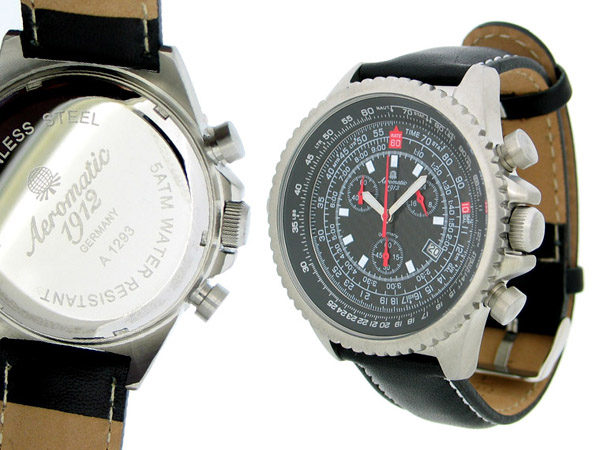 Militaire NAVI Flight Computer Chronographe A1293