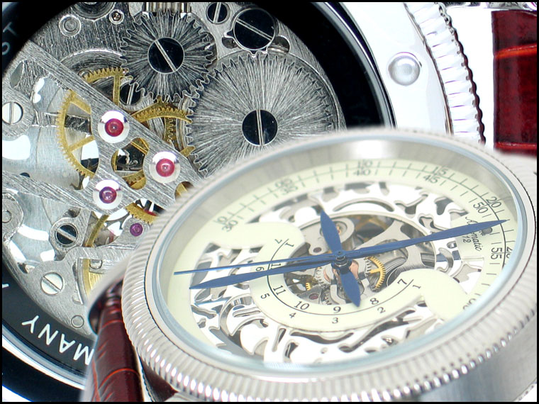 Mécanique remontage manuel Skeleton deux demi-phase Regulateur Suivre A1297