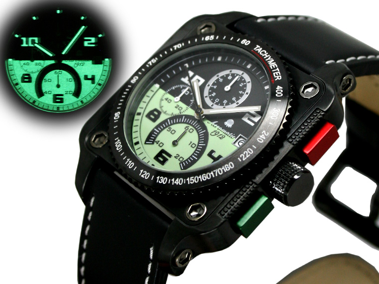 XXL NAVI militaire PILOT Chronographe A1340