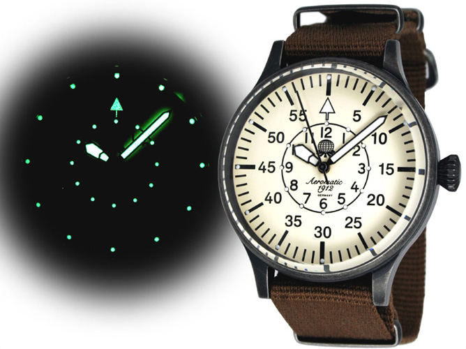 DEFENDER XXL-Pilot "World-Tour" GMT noir avec A1300 de système de protection de la couronne