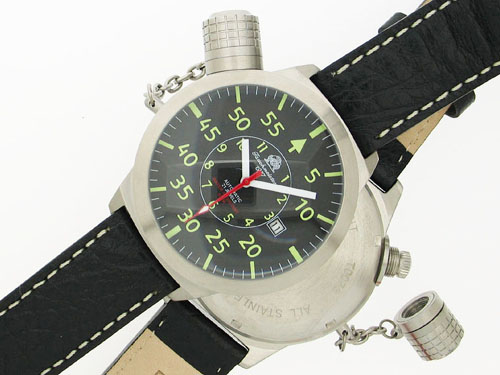 DATE 2.WW allemand U-Boot Observateur système automatique lourd !!! couronne protéger T0073 lumineuse