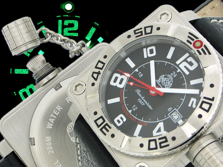 XL 2.WW allemand U-Boot DATE GMT SWISS-lourd !!! couronner protéger T0145 système