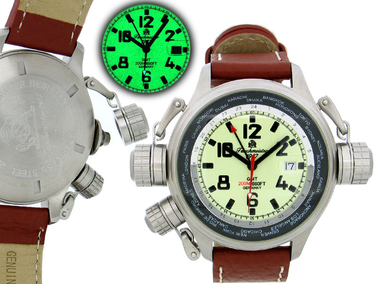 XXL-Pilot "World-Tour" GMT lumineux avec T0155 du système de protection de la couronne