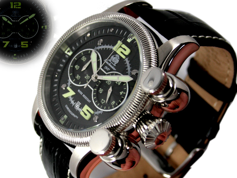 Poussoirs XL Chronographe verticales militaires pour Chronofunction T0177