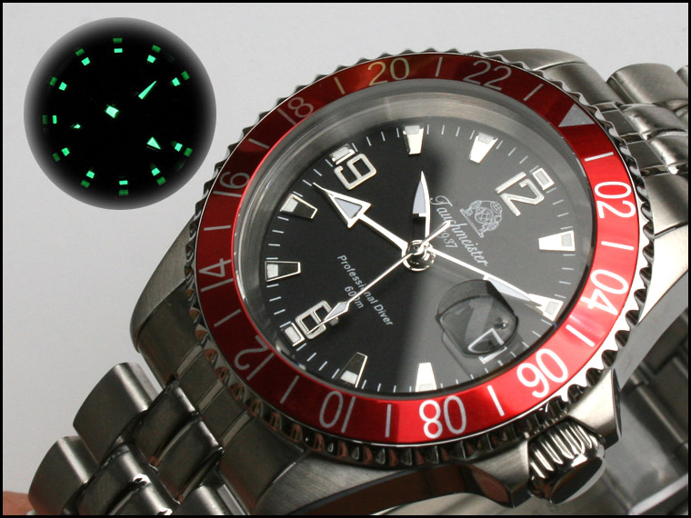 Professional Diver SWISS-GMT-movt. SOUS. 600m T0203