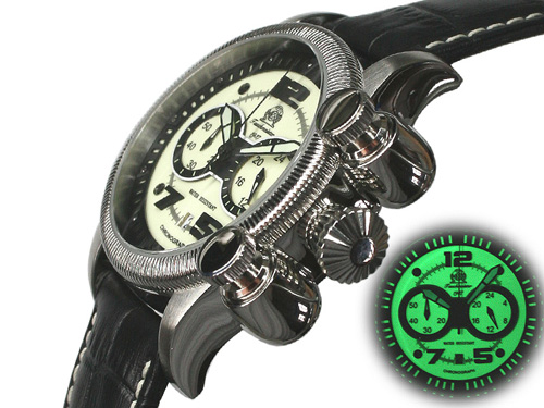 Poussoirs XL Chronographe verticales militaires pour Chronofunction T0217