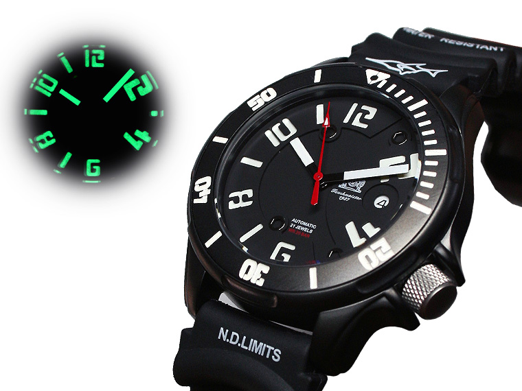 Marine Combat-Diver "Professional Deep Sea" 20bar 3-D cadran T0220A